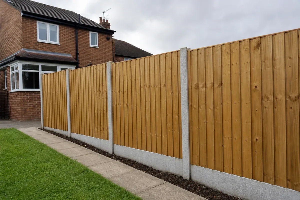 Garden fencing at a Barnsley residential property